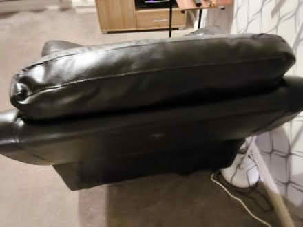 Photo of free Large leather recliner chair,black (chorley PR7) #3