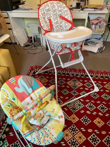 Photo of free Baby bouncer and high chair (Cliftonville Margate CT9) #1