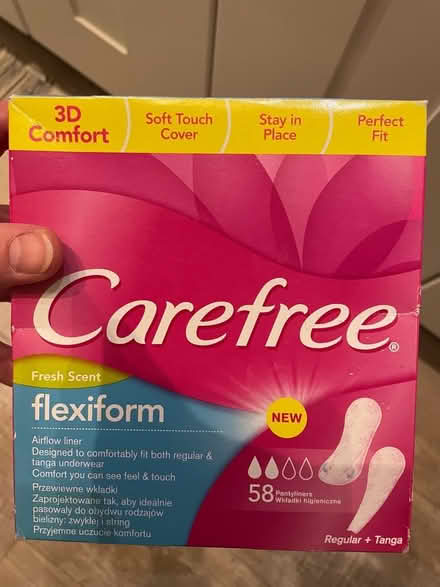Photo of free Carefree flexi form pantyliners (Warden Hill GL51) #1
