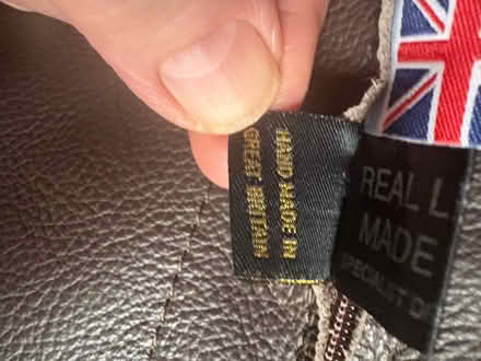 Photo of free Dark brown leather bean bag (Bridgnorth WV16) #4