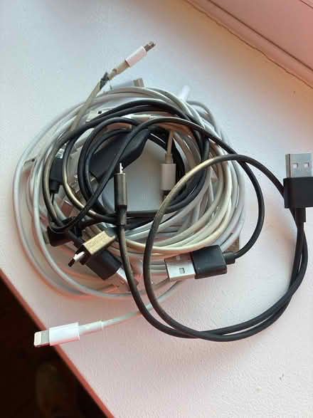 Photo of free USB to iPhone cables (GU24 Bisley) #1