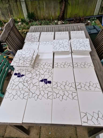 Photo of free Walls tiles 35 crackle design (Great Baddow CM2) #1