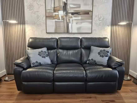 Photo of free Leather 3 seater sofa (Loughborough LE11) #1