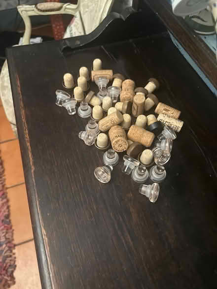 Photo of free glass bottle tops & corks (Heysham LA3) #1