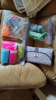 Photo of free sippy cups and changing pad #1