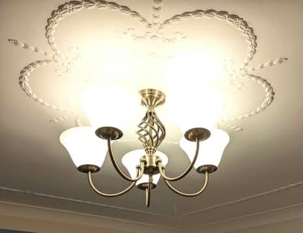 Photo of free Ceiling light, 5 bulbs (Bare LA4) #1