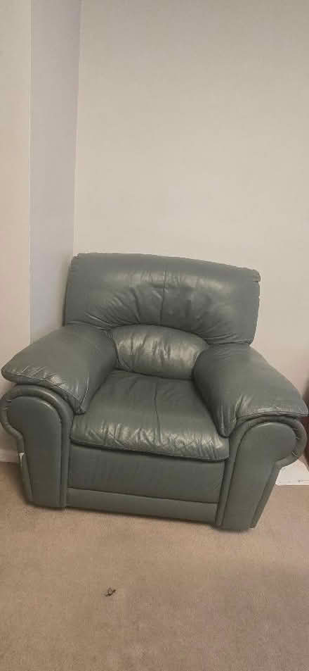 Photo of free Sea green sofa (Darby Green GU47) #4