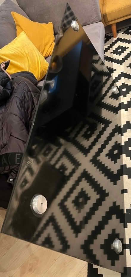 Photo of free Glass dining table with 6 chairs (Hinckley LE10) #1