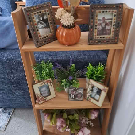 Photo of free Small wooden ladder type shelf unit (Old Town TN40) #3