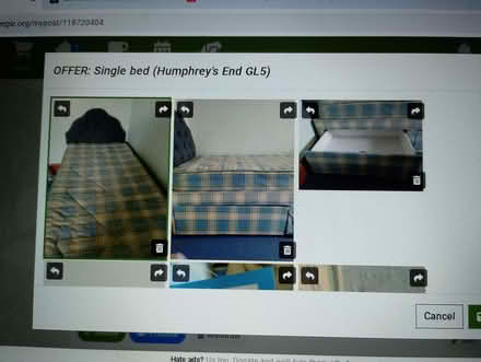 Photo of free Single divan bed (Humphrey's End GL5) #1