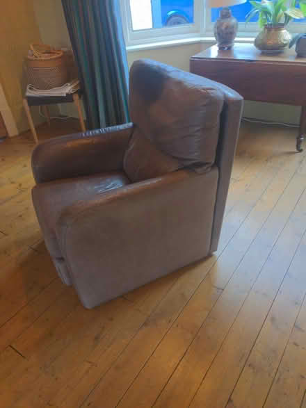 Photo of free Leather armchair (Congleton Hightown) #3