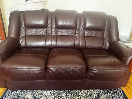 Photo of free Maroon 3 seater sofa and two chairs (Fort Pitt ME1) #2