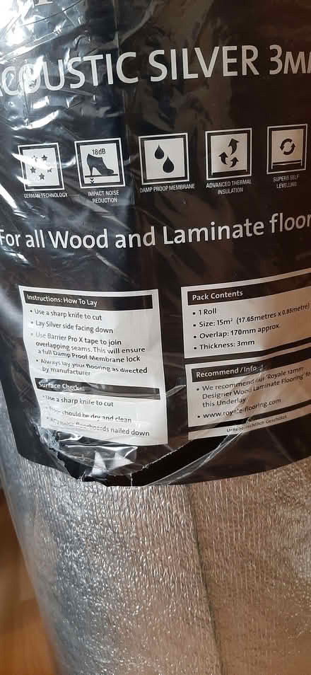 Photo of free Acoustic underlay (Norton Lees S8) #2