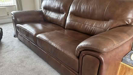 Photo of free leather sofa (Easthampstead RG12) #2