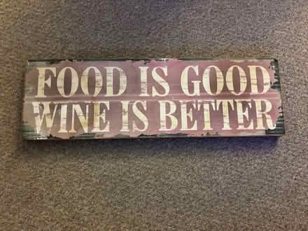 Photo of free wooden food sign (PO16 0QB) #1
