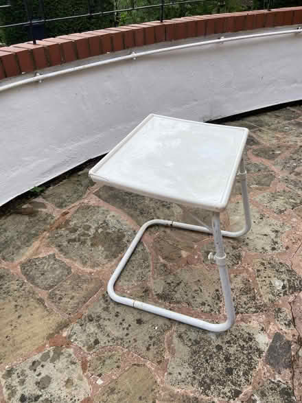 Photo of free Little plastic table with metal legs (Colwall Stone WR13) #1