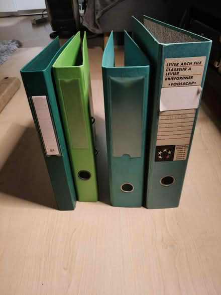 Photo of free 4 green A4 ringbinders (Richmond TW9) #1