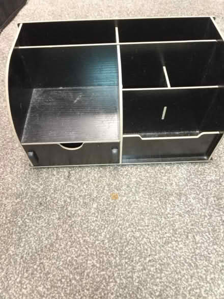 Photo of free Black wooden desk organiser (Birkenhead) #1