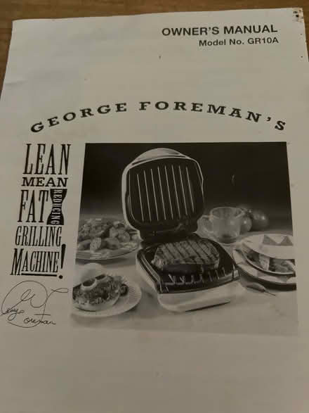 Photo of free George Forman Grill (Niles) #3
