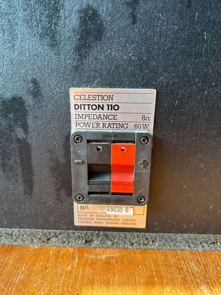 Photo of free Vintage speakers (Leyton, near Drapers Field E15) #3