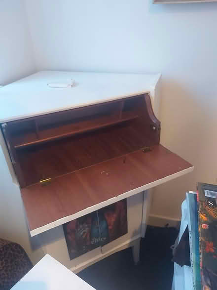 Photo of free Corner desk unit with writing shelf (Boldmere B73) #1