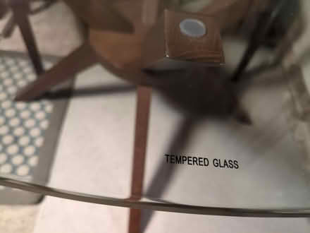 Photo of free Scandinavian tempered glass table (Belper DE56) #4