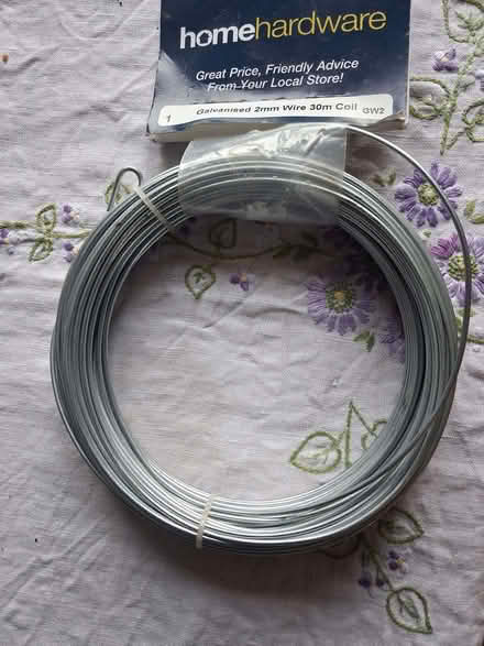 Photo of free Galvanised 2mm wire 30m coil (Kendal LA9) #1
