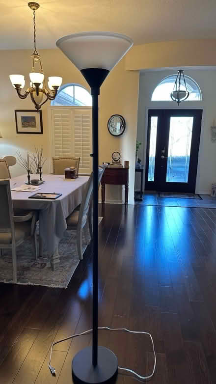 Photo of free 2-bulb floor lamp w/dimmer (Lutz) #1