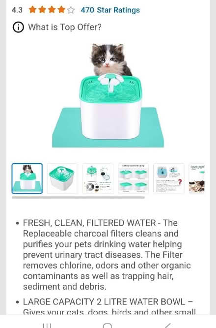 Photo of free Cat fountain (Great Yarmouth NR30) #2