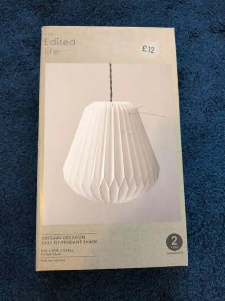 Photo of free Paper Origami Pendant Lightshade (Cumnor OX2) #1