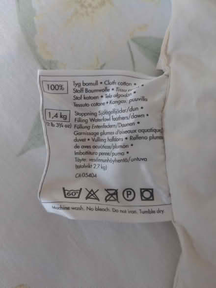 Photo of free IKEA Feather and Down Double Duvet (Ditchling Common BN6) #3