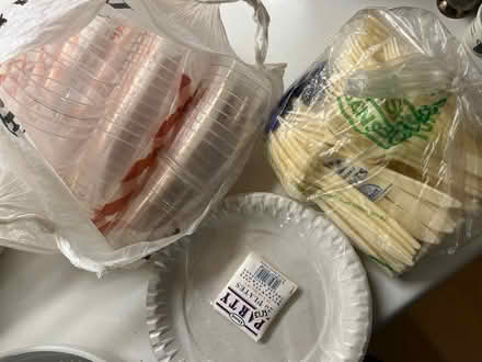 Photo of free Plastic cups and cutlery (Moseley B13) #1