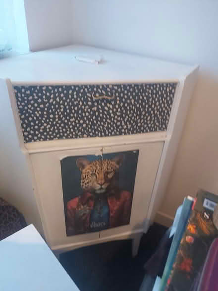 Photo of free Corner desk unit with writing shelf (Boldmere B73) #2