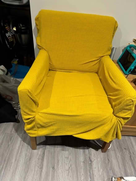 Photo of free Pair of Comfy Armchairs with Covers (SL9 8EL) #2