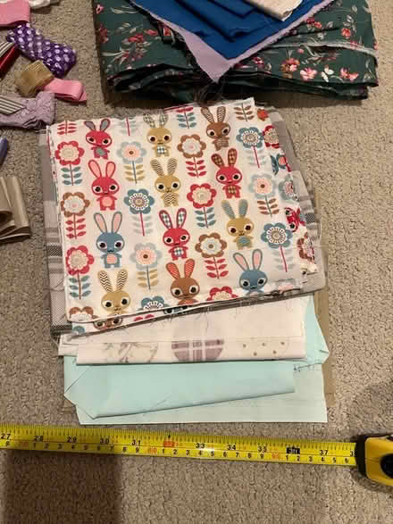 Photo of free Fabric and ribbon for crafting/sewing (Hobson NE16) #3