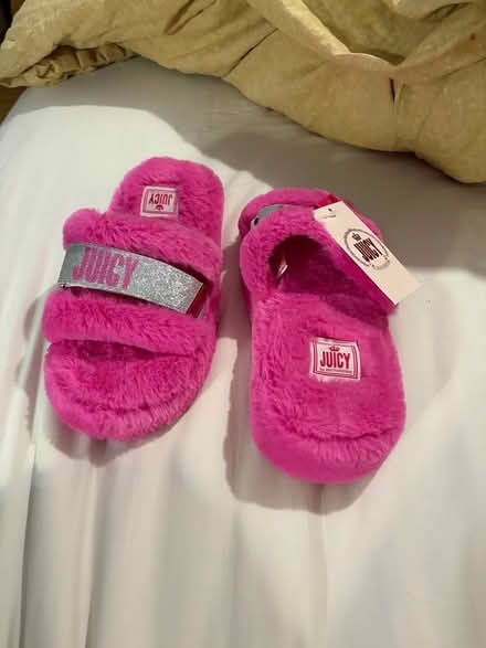 Photo of free Juicy furry pink slippers sz 8 (Kanata Lakes) #1