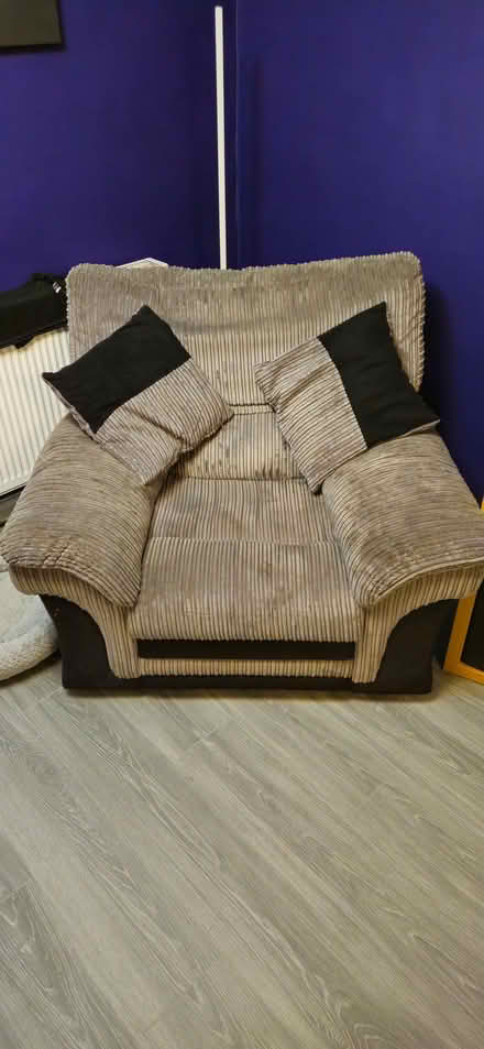 Photo of free Sofa, footstool, recliner chair (Droylsden M43) #3