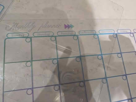 Photo of free Plastic wipeable monthly and weekly planners (Springfield CM1) #2