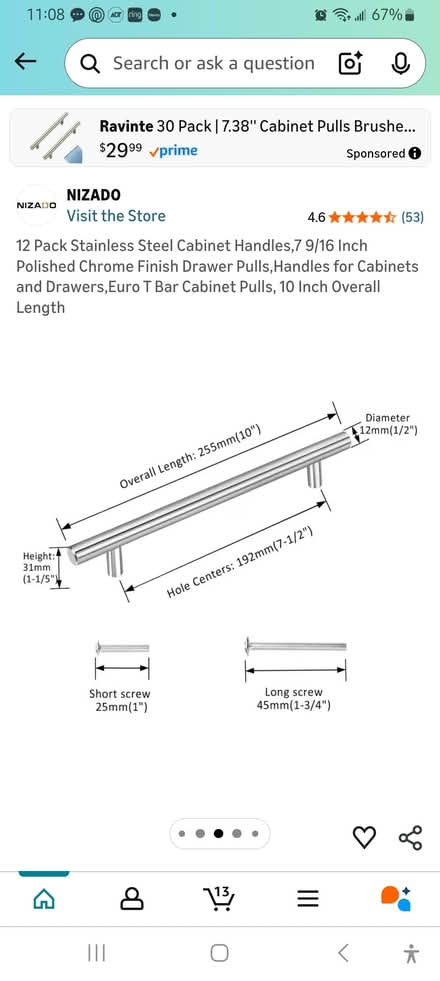 Photo of free Cabinet Handles set of 12 (Upper Marlboro) #2
