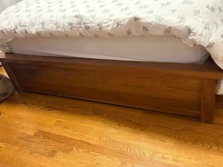 Photo of free Solid wood qn size bed w/ 4 drawers (Kanata Lakes) #4