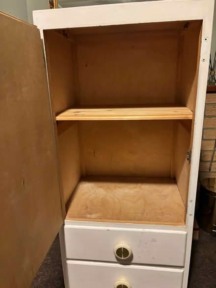 Photo of free Vintage White Wood Cabinet (AB10) #3