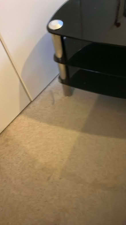 Photo of free Black Glass TV table (Old Town TN40) #2