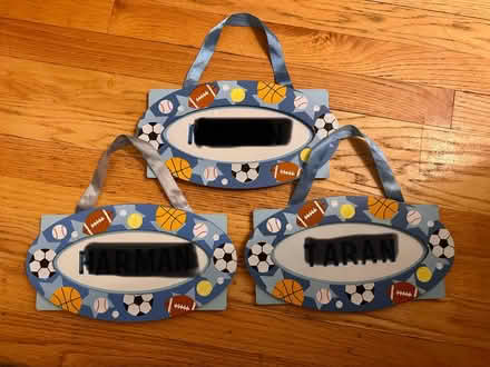 Photo of free Kid name plaques- x3 (Los Gatos 95032) #1