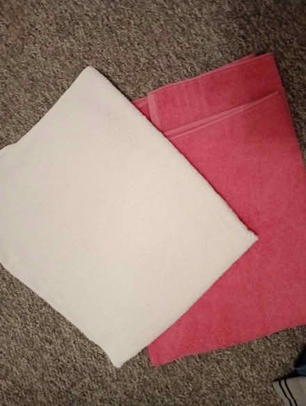 Photo of free Pink and white bath sheet towels (Temple Cowley OX4) #1