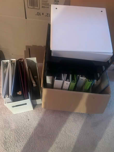 Photo of free Office binders and file shelves (Damascus,MD) #1