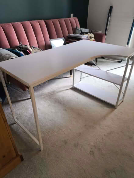 Photo of free Wayfair White Desk 70x120x70cm (Millwall E14) #2