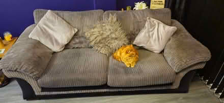 Photo of free Sofa, footstool, recliner chair (Droylsden M43) #1