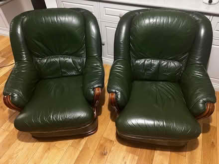 Photo of free 2 italian leather armchairs (Mitcham) #2