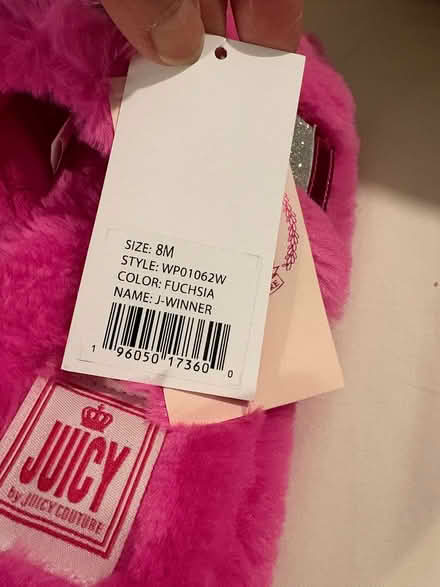 Photo of free Juicy furry pink slippers sz 8 (Kanata Lakes) #2