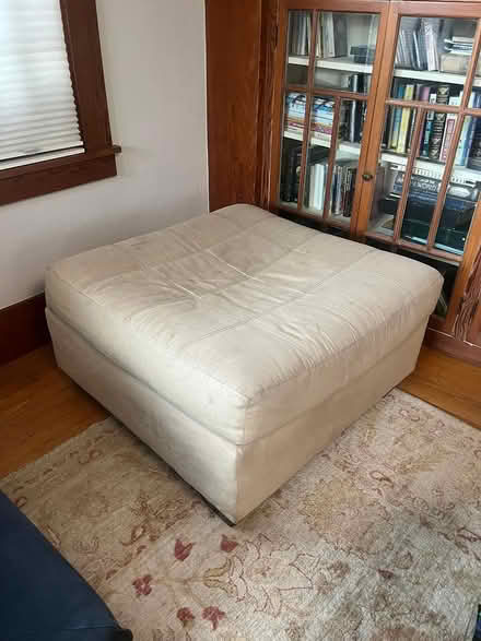 Photo of free Large square Ashley ottoman (South Berkeley) #1